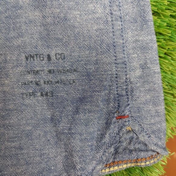 2x JACK&JONES sz M button up shirts Denim Jean Tops Medium - Picture 5 of 11